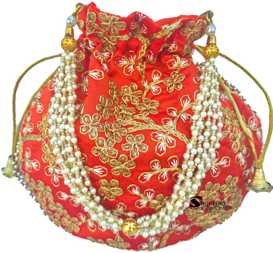 Others Ritzie | Women'S Potli Wristlet For Wedding Rakhi Gift - Ritzie