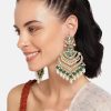 Jewellery I Jewels | Women Golden And Kundan And Beads Earrings By I Jewels (1 Pc Set) Green