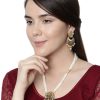 Jewellery Anikas Creation | Antique Matte Gold Finish Meenakari Pearl Jewellery - Anikas Creation Multicolor