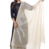 Women Moeza | Women'S Banarsi Chanderi Piping Dupatta Mfd0025 - Moeza Golden