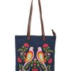 Others Chumbak | Feathered Mates Navy Tote Bag - Chumbak