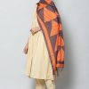 Women VAABA | Women'S Multicolored Art Silk Digital Printed Dupatta - Vaaba