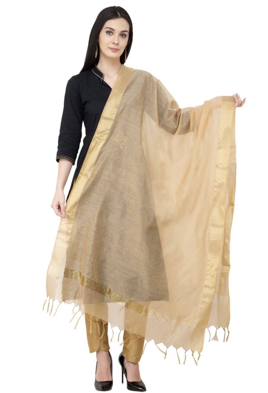 Women AR Silks | A R Silk Color Fancy Silk Dupattas And Chunnis Golden