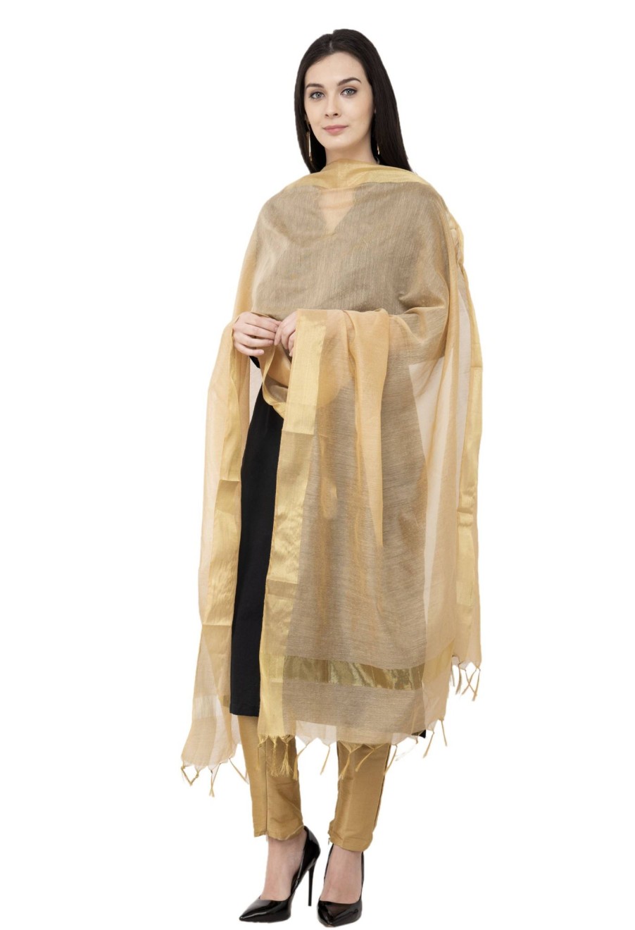 Women AR Silks | A R Silk Color Fancy Silk Dupattas And Chunnis Golden