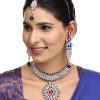 Jewellery Anikas Creation | Brass Multi-Color Jewelry Set - Vibrant Elegance - Anikas Creation Multicolor