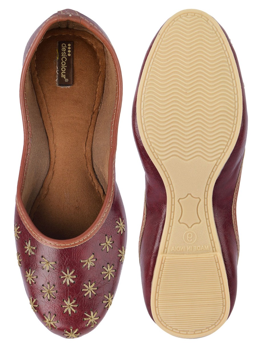 Others Desi Colour | Women'S Casuals Indian Ethnic Comfort Footwear - Desi Colour Brown