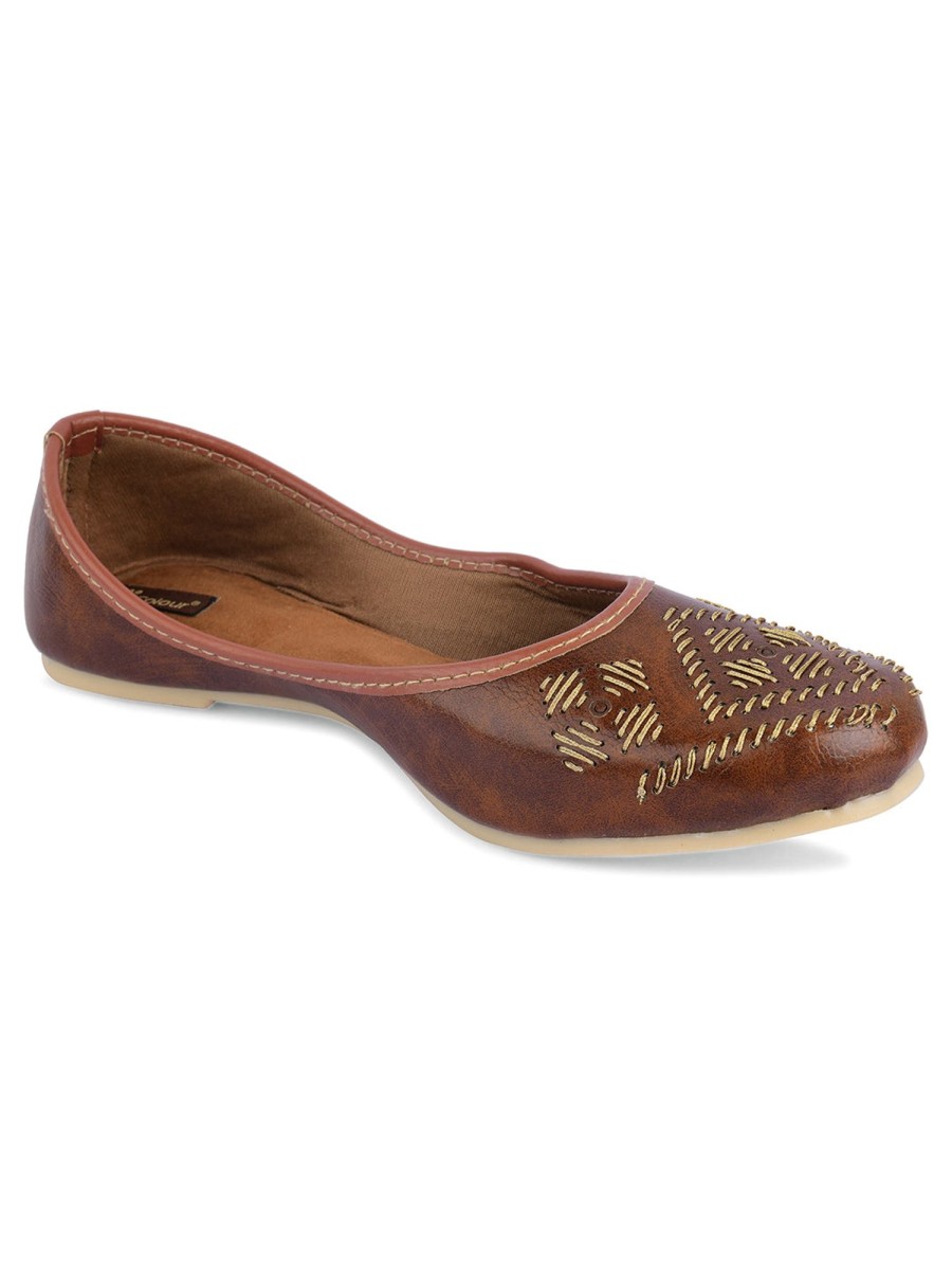 Others Desi Colour | Women'S Casuals Indian Ethnic Comfort Footwear - Desi Colour Brown