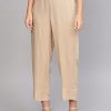 Women Varanga | Women'S Beige Parallel Trousers - Varanga