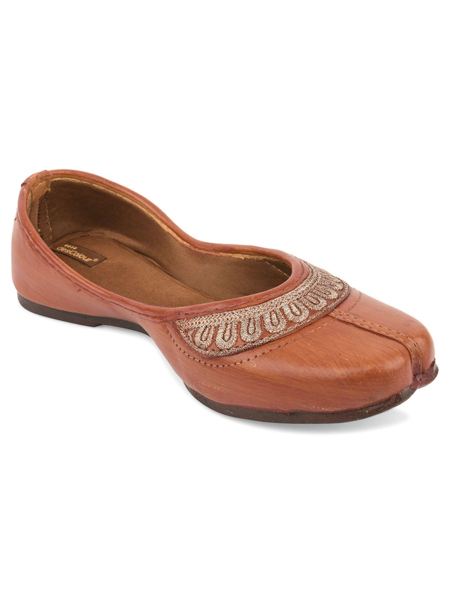 Others Desi Colour | Women'S Casuals Indian Ethnic Comfort Footwear - Desi Colour Brown