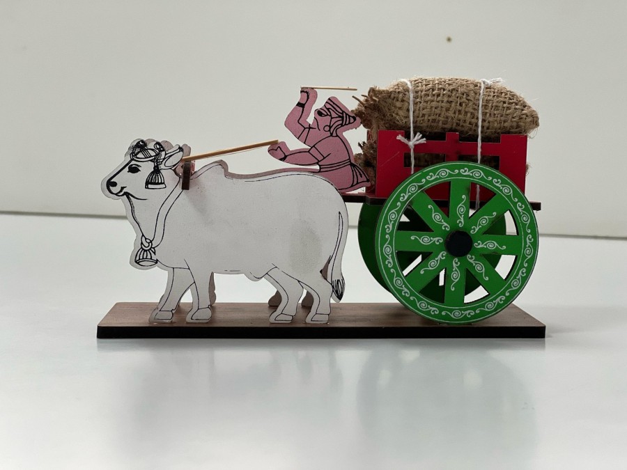 Others Kondapalli Toys | Wooden Bullock Cart Kondapalli Toy U0026 Showpiece