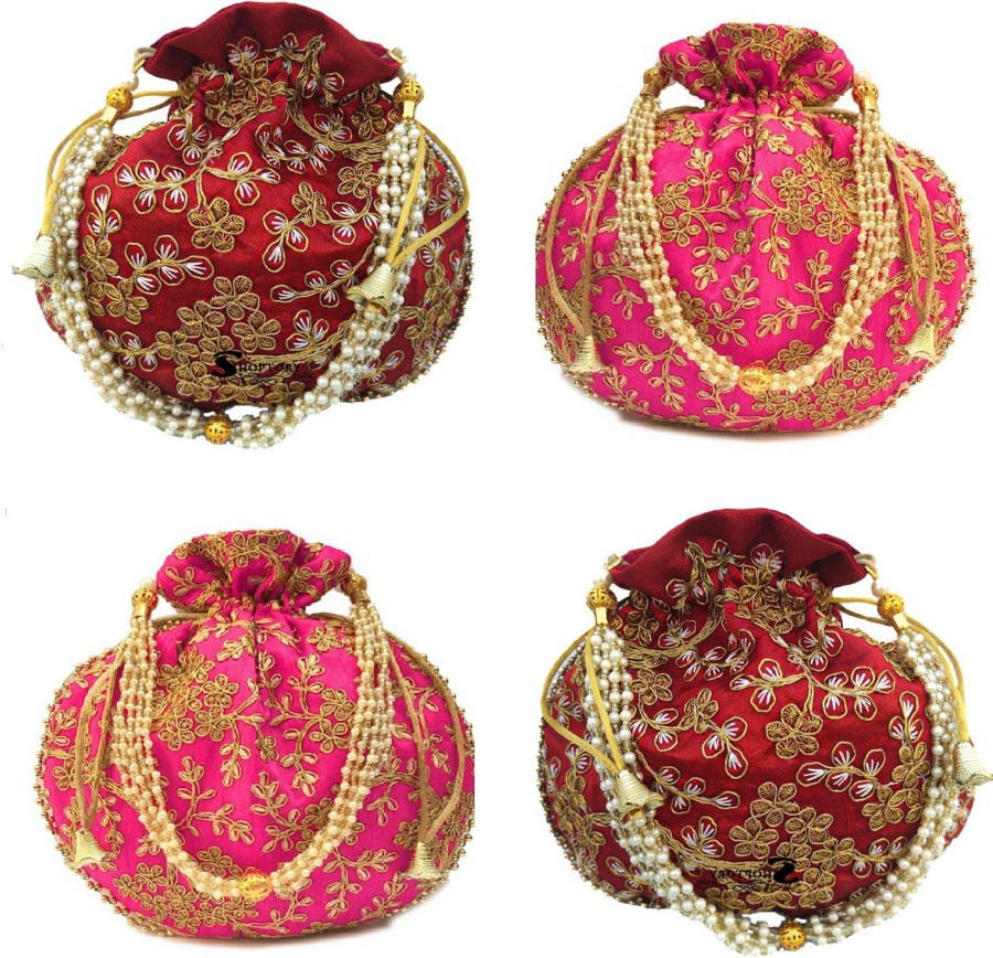 Others Ritzie | Women'S Potli Wristlet For Wedding Rakhi Gift - Ritzie