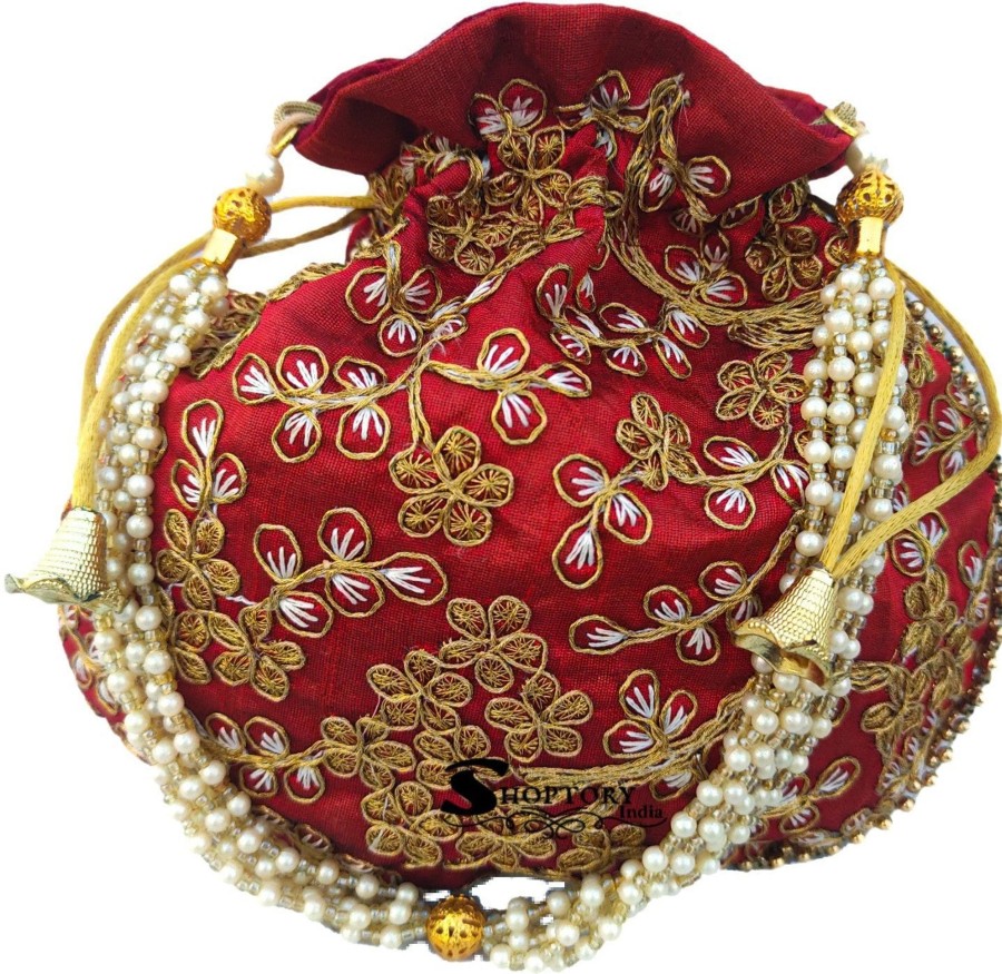 Others Ritzie | Women'S Potli Wristlet For Wedding Rakhi Gift - Ritzie