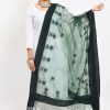 Women Moeza | Women'S Orgenza All Over Chikan Work Bottle Dupatta - Moeza Green