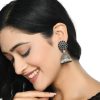 Jewellery Kamal Johar | Trendia Silver-Plated Kundan With Pearls Jhumkas Jker_115