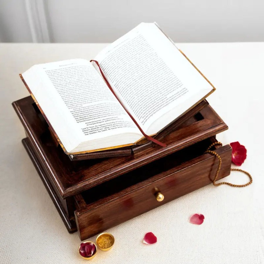 Others DecorTwist | Handcrafted Holy Book Stand - Decortwist