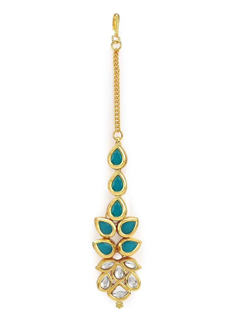 Jewellery Ruby Raang | Women'S Kundan Maang Tikka - Ruby Raang