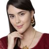 Jewellery Anikas Creation | Gold Plated Maa Laxmi Stone Studded Necklace With Earrrings For Women And Girls - Anikas Creation Multicolor