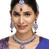 Jewellery Anikas Creation | Brass Multi-Color Jewelry Set - A Symphony Of Elegance - Anikas Creation Multicolor