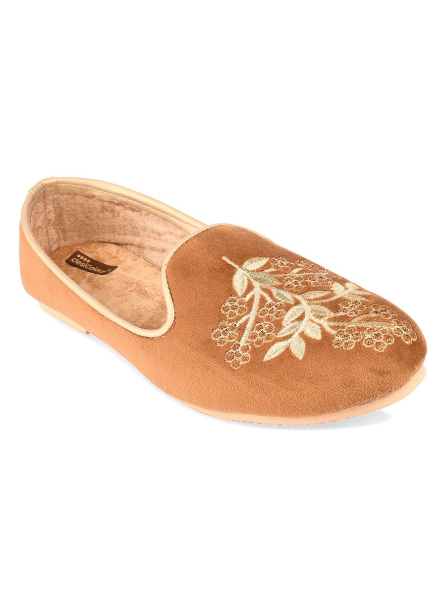 Others Desi Colour | Men'S Indian Ethnic Party Wear Footwear - Desi Colour Brown