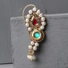 Jewellery Anikas Creation | Pearl Maharashtrian Nath Nose Pin For Women By Anikas Creation