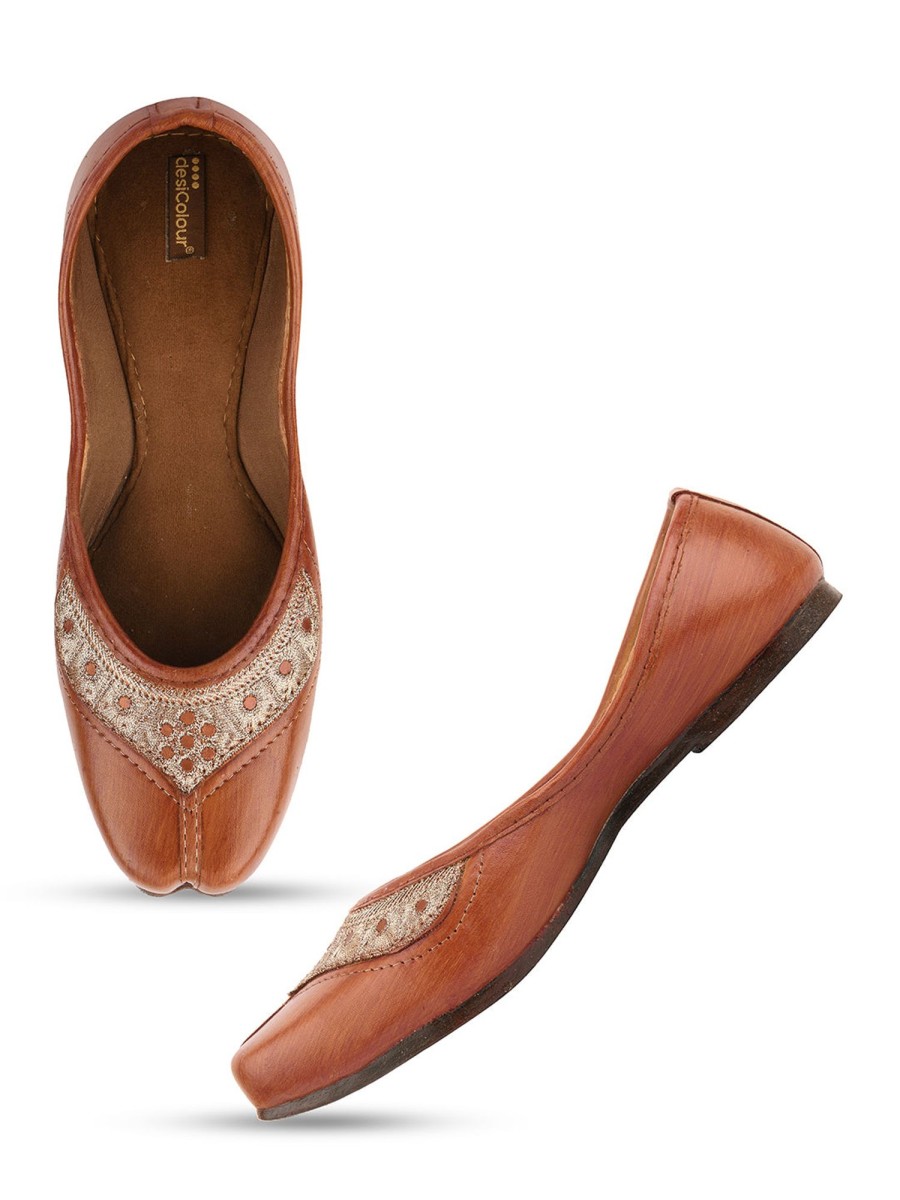 Others Desi Colour | Women'S Casuals Indian Ethnic Comfort Footwear - Desi Colour Brown