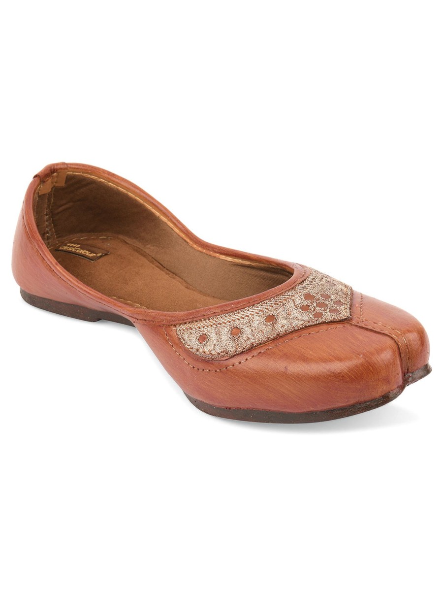 Others Desi Colour | Women'S Casuals Indian Ethnic Comfort Footwear - Desi Colour Brown