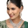 Jewellery Anikas Creation | Brass White Jewelry Set - Pure Elegance In Timeless White - Anikas Creation Multicolor