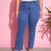 Women SASSAFRAS | Women'S Wash Denim Boot Cut Jeans - Sassafras Blue