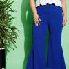 Women SASSAFRAS | Women'S Royal Kick Pleats Pants - Sassafras Blue