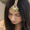 Jewellery I Jewels | Women'S Traditional Gold Plated Kundan U0026 Pearl Studded Maang Tikka - I Jewels