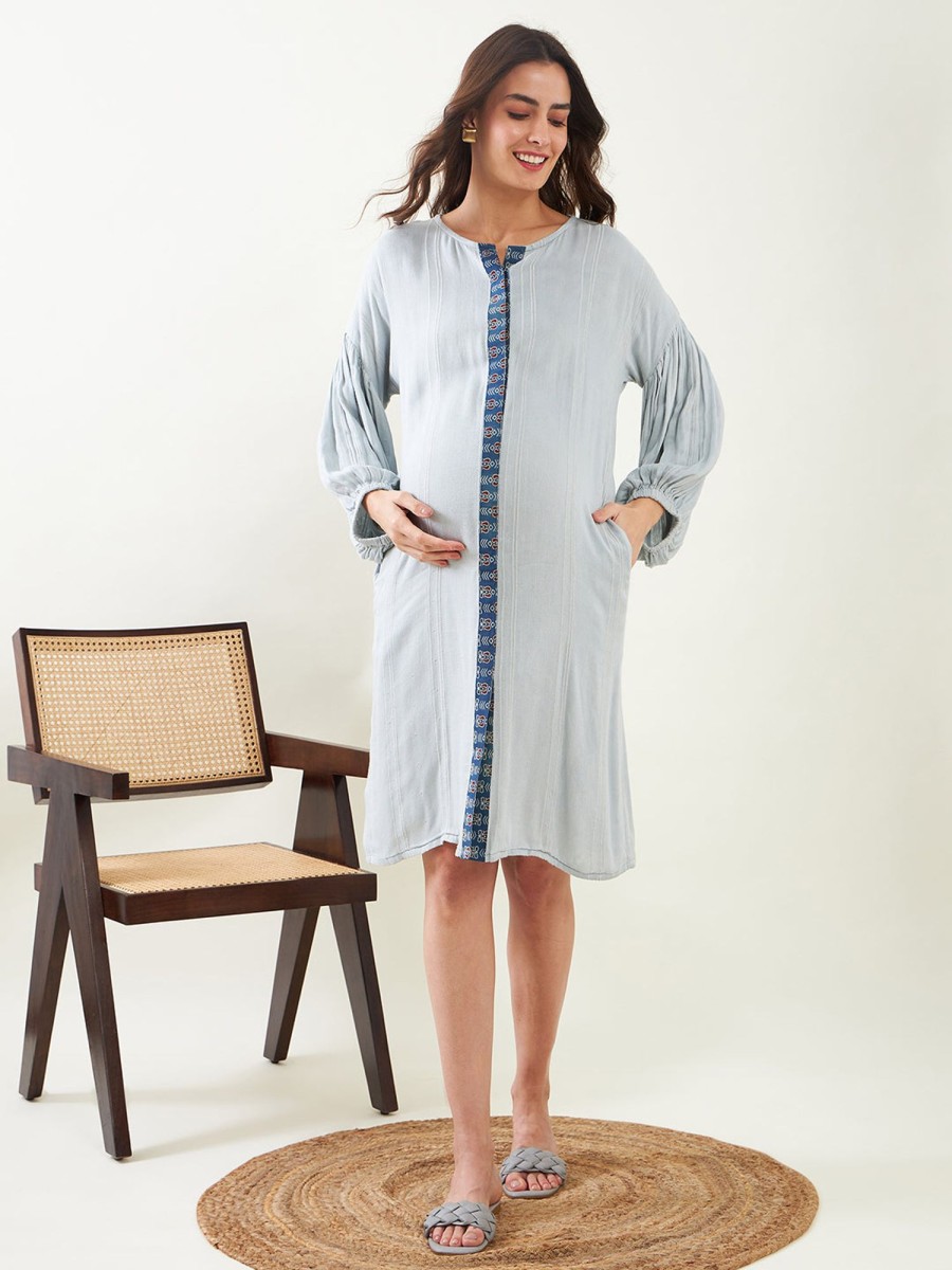 Women The Kaftan Company | Women'S Cotton Dress - The Kaftan Company Green