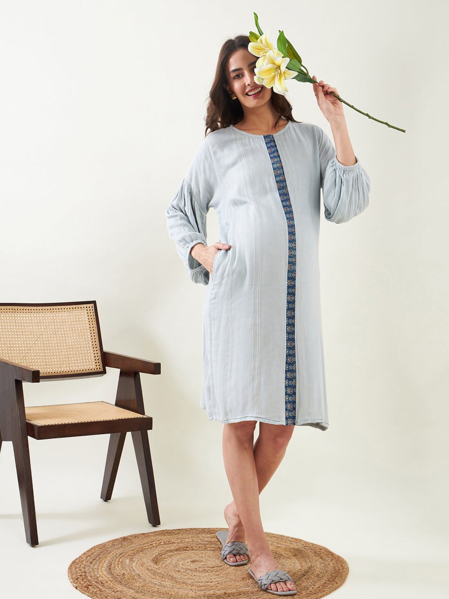 Women The Kaftan Company | Women'S Cotton Dress - The Kaftan Company Green