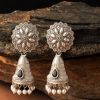 Jewellery Kamal Johar | Women'S Silver Bell Stone Jhumka -Combo Set - Kamal Johar