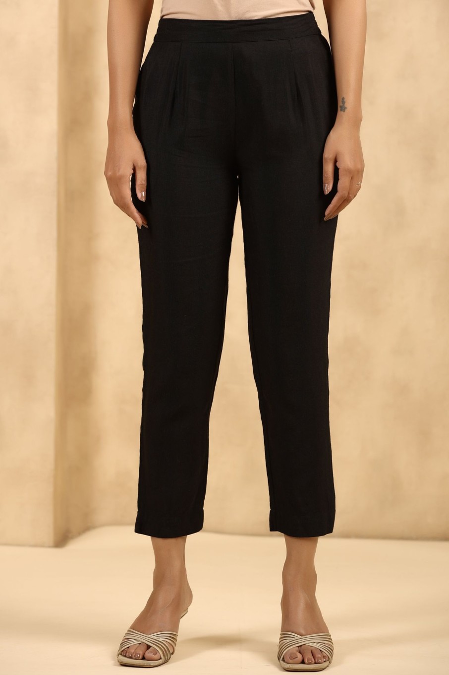 Women Juniper | Women'S Rayon Flex Solid Straight Pant - Juniper Black