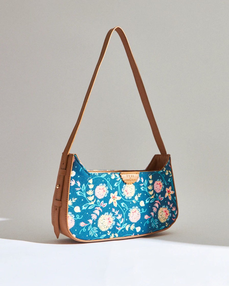 Others Chumbak | Teal By Chumbak Blue Bloom Shoulder Bag - Chumbak