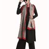 Women MESMORA FASHION | Women'S Pure Khadi Floral Embroidered Dupatta With Tassel Lace - Mesmora Fashion