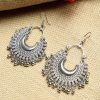 Jewellery Kamal Johar | Johar Kamal Oxidised Silver-Plated Chandbali Earrings Jker_076