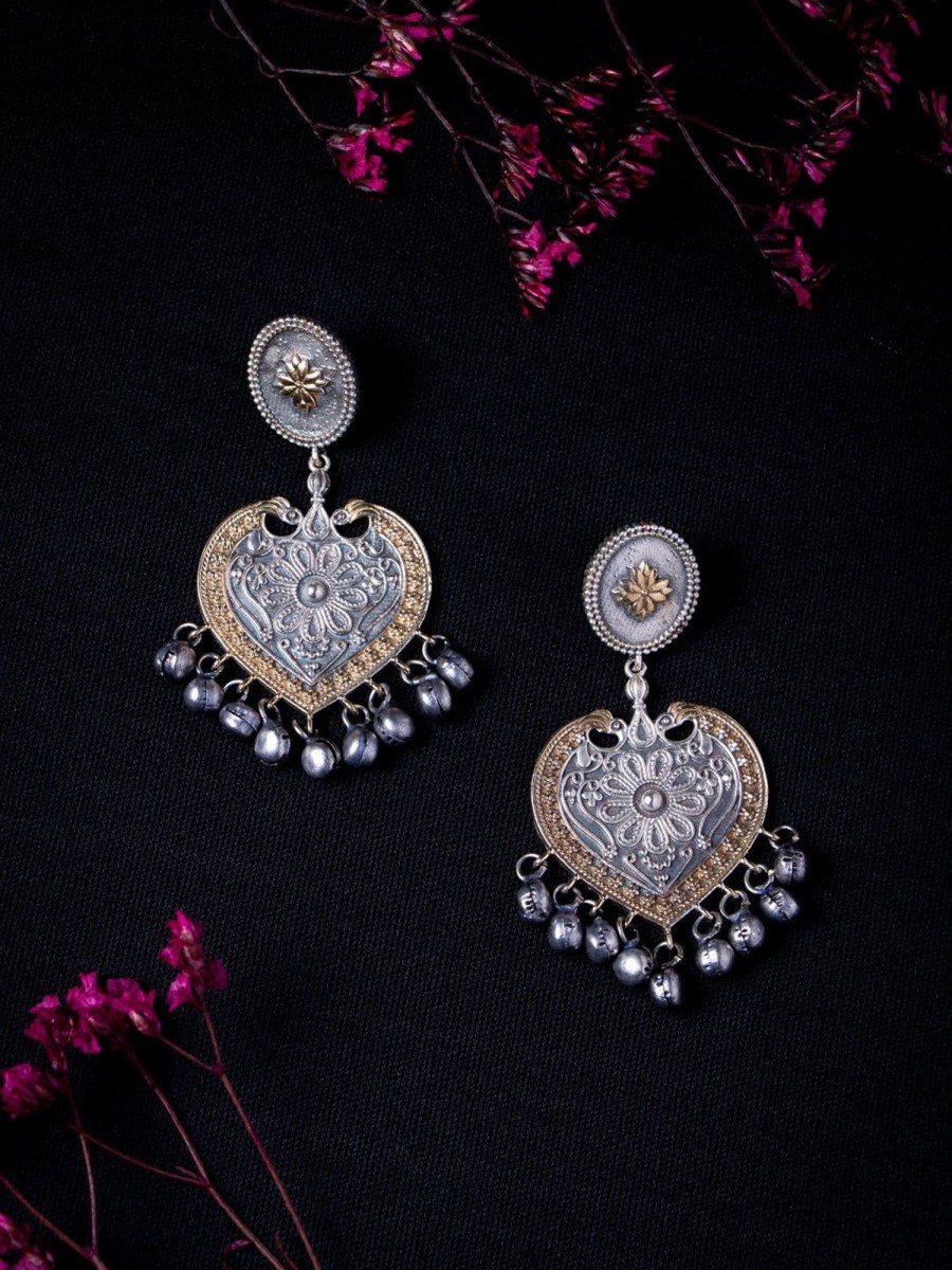 Jewellery Morkanth | Women'S Silver-Plated U0026 Gold-Plated Contemporary Drop Earrings - Morkanth