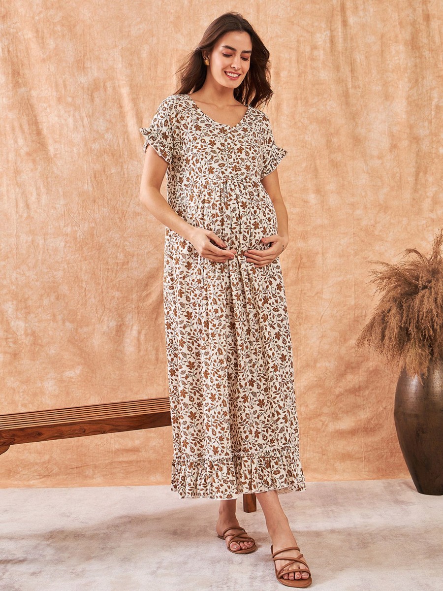 Women The Kaftan Company | Women'S Cotton Dress - The Kaftan Company Off White