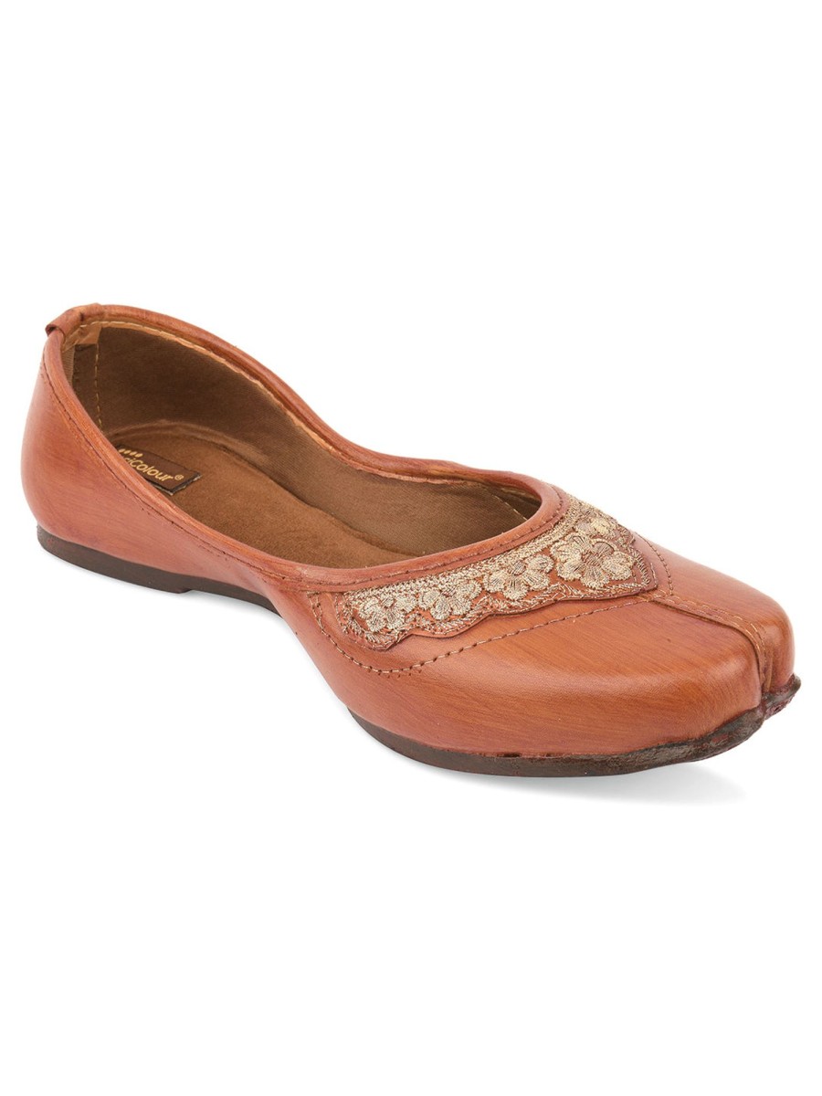 Others Desi Colour | Women'S Casuals Indian Ethnic Comfort Footwear - Desi Colour Brown