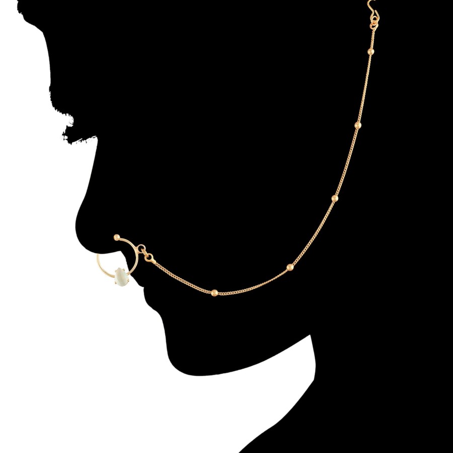 Jewellery I Jewels | Kundan Nath Nose Ring By I Jewels