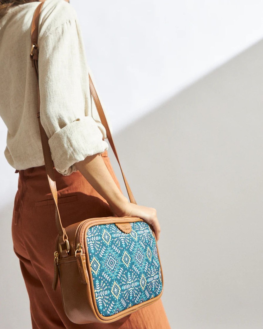 Others Chumbak | Teal By Chumbak Mexico Aztec Box Sling Bag - Chumbak