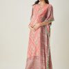 Women The Kaftan Company | Women'S Scarlet Maternity Kaftan With Intricate Motifs - The Kaftan Company Red