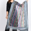 Women Moeza | Women'S Orgenza Multi Thread Mirror Work Dupatta - Moeza Grey