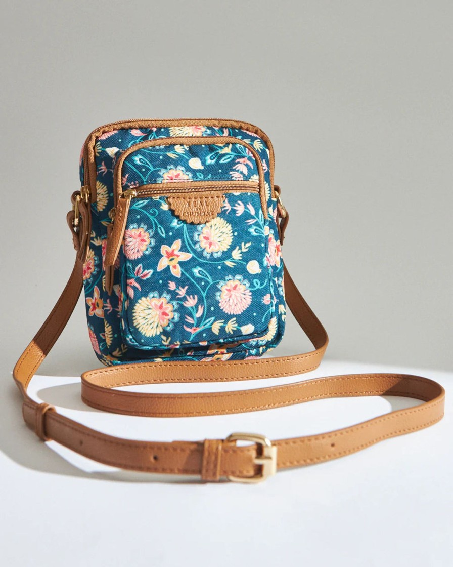 Others Chumbak | Teal By Blue Bloom Wallet Sling Bag - Chumbak