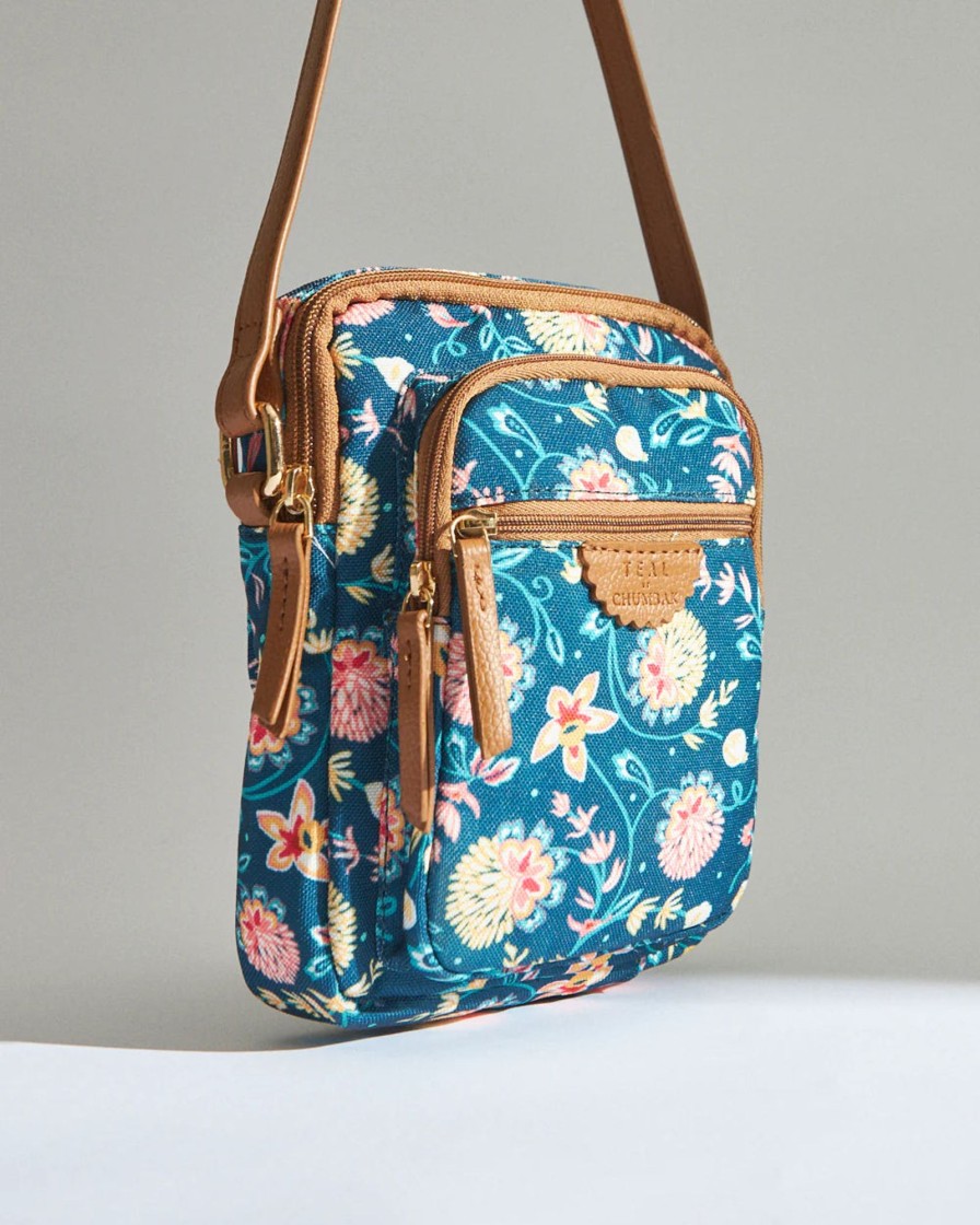 Others Chumbak | Teal By Blue Bloom Wallet Sling Bag - Chumbak