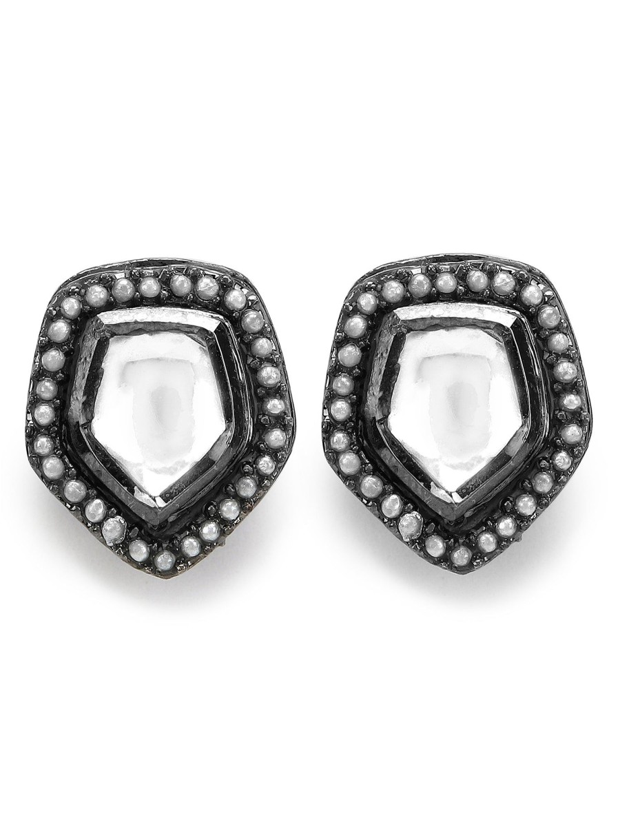 Jewellery Ruby Raang | Women'S Kundan Studs - Ruby Raang