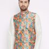 Men Sojanya | Men'S Multicolored Nehru Jacket - Sojanya