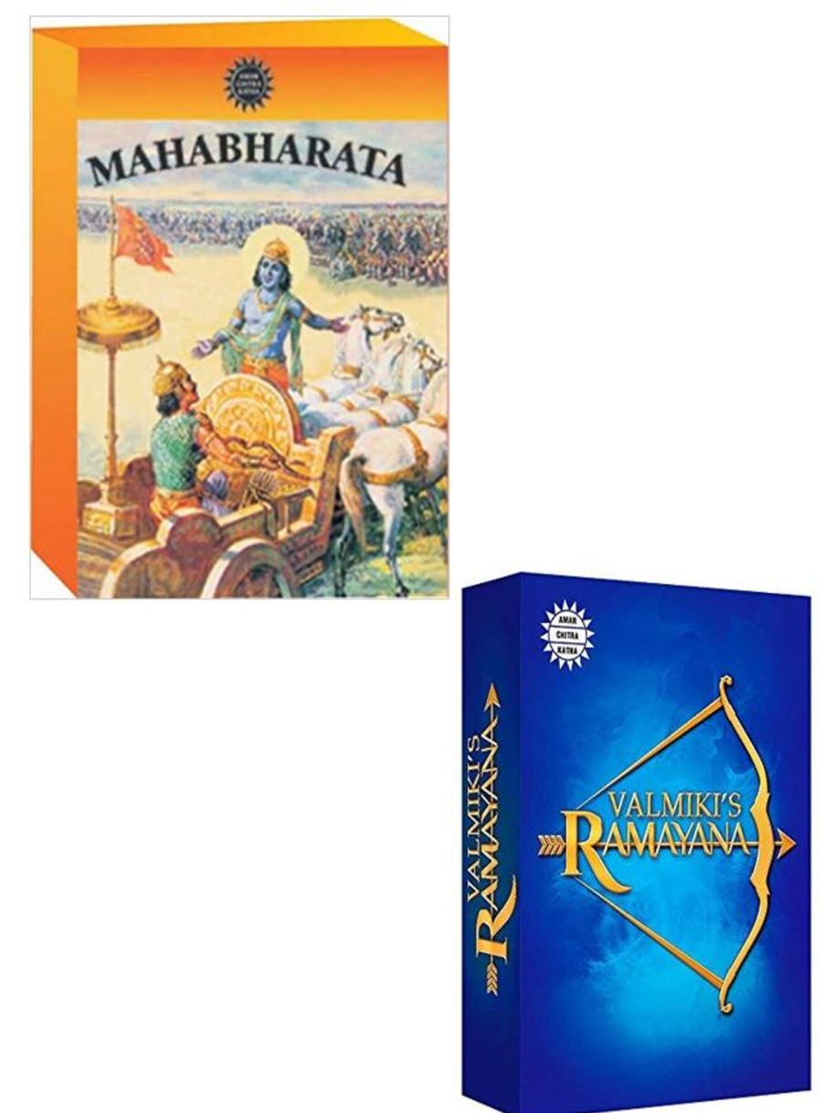 Others Amar Chitra katha | Mahabharata (3 Vol Set) + Valmiki'S Ramayana (6 Vol Set) - Amar Chitra Katha