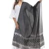 Women Moeza | Women'S Buta Square Cutt Dupatta U0026 Chunni Mfd0012 - Moeza Black